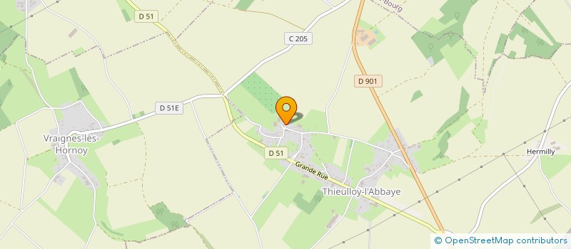 localisation de l'entreprise GRP D EMPLOYEURS HESSE HB  THIEULLOY-L'ABBAYE