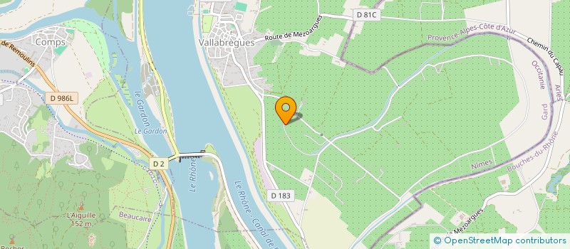 localisation de l'entreprise GRP EMPL LE PIROL  VALLABREGUES