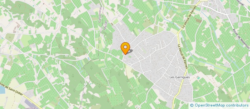 localisation de l'entreprise GRP  FONCIER AGRICOLE ECURIES L'AUZON  MAZAN