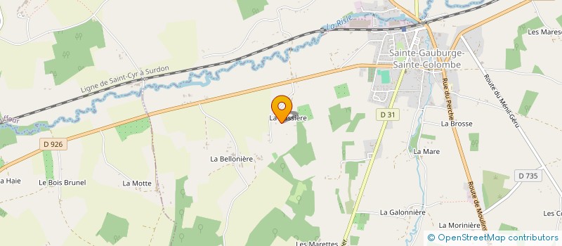 localisation de l'entreprise GRP FORESTIER VENTES DE NONANT à STE GAUBURGE STE COLOMBE