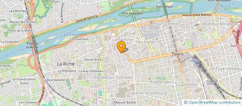 localisation de l'entreprise GRP JOUE  TOURS