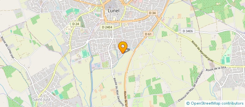 localisation de l'entreprise GRP PASTORAL LA BERGERIE  LUNEL