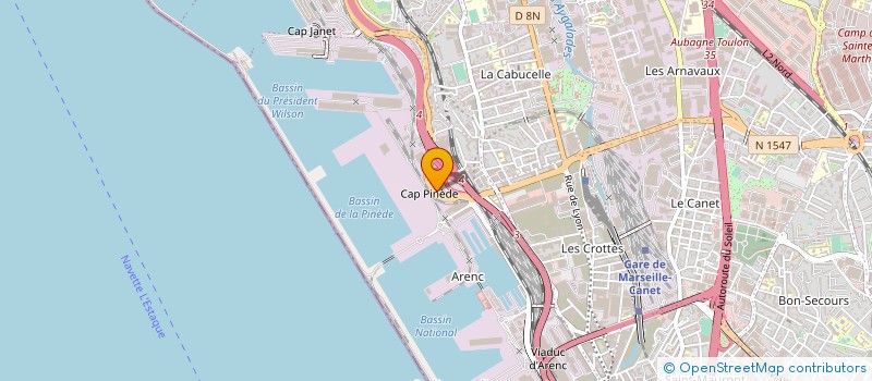 localisation de l'entreprise GRP PORTEURS BAGAGES PORT DE MARSEILLE à MARSEILLE
