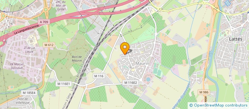 localisation de l'entreprise GRP RECHERCHE ETUDES TRANSFOR SOCIALE à LATTES
