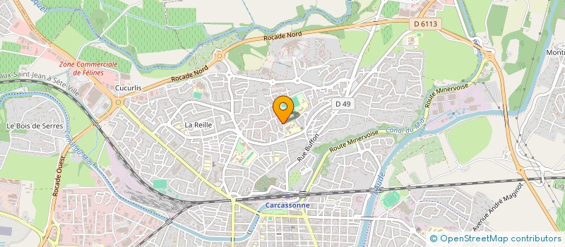 localisation de l'entreprise GRP RECHERCHE INSTRUMENTAL ORIGINAL TRIB à CARCASSONNE