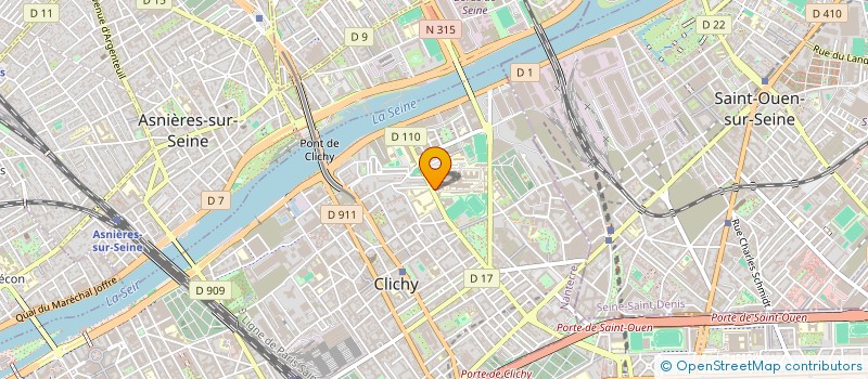 localisation de l'entreprise GRPE RECHER ENSEIGNEM NEURORAD INTERVENT  CLICHY