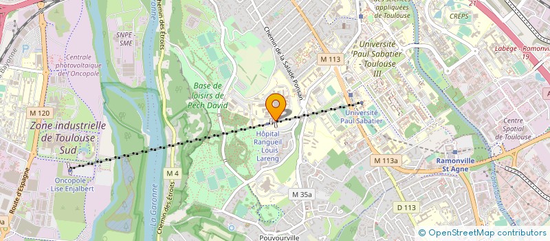 localisation de l'entreprise GRPE RECHERCH ENSEIGN RADIOLOGI RANGUEIL à TOULOUSE