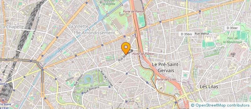 localisation de l'entreprise GRPES ELABORATION ET ECHANGES CLINIQUES  PARIS