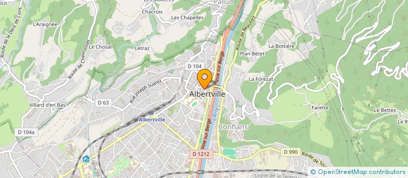 localisation de l'entreprise GRPT D ACTION SOCIALE DES PTT à ALBERTVILLE