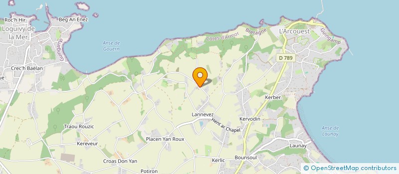 localisation de l'entreprise GRPT D'EMPL LAN VRAS à PLOUBAZLANEC