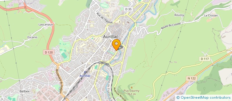 localisation de l'entreprise GRPT DEP APPRENTISS BATIM T P à AURILLAC