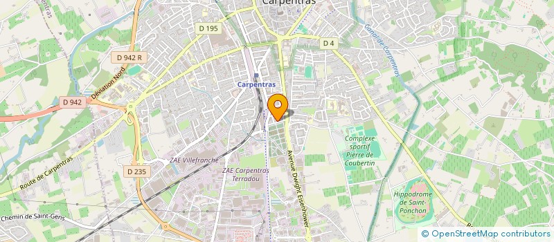 localisation de l'entreprise GRPT DES PRODUCTEURS FRUITS A NOYAUX à CARPENTRAS