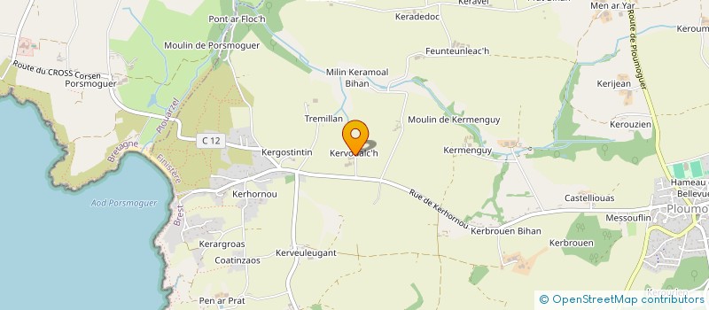 localisation de l'entreprise GRPT EMPL COATANEA-RAGUENES  PLOUMOGUER