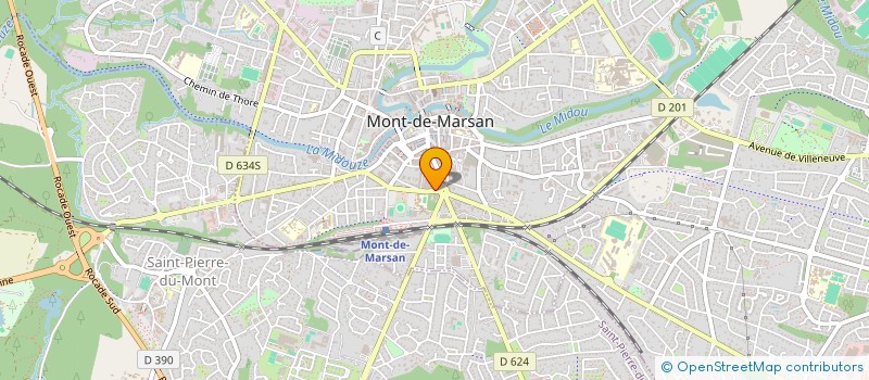 localisation de l'entreprise GRPT EMPL PLANTEURS DE TABAC DES LANDES à MONT-DE-MARSAN