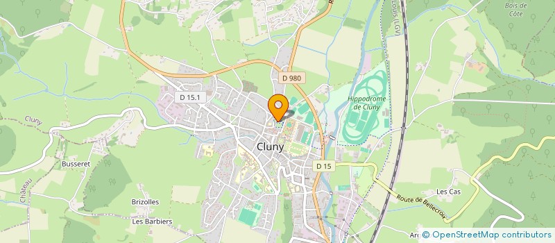 localisation de l'entreprise GRPT EMPLOY ANIMAT FOOTBALIST MULTISPORT à CLUNY