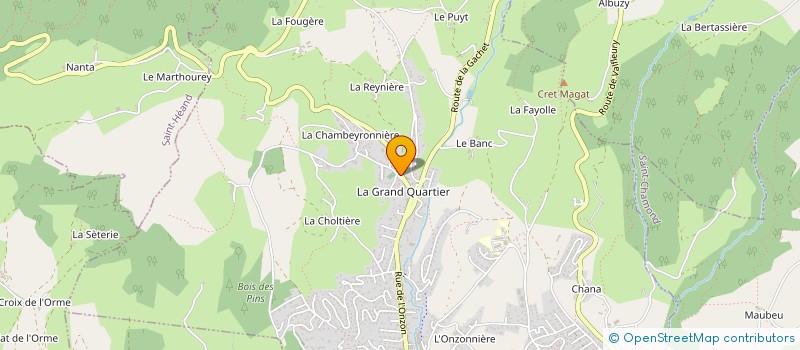 localisation de l'entreprise GRPT EMPLOY. DES COLLINES VOISINES  SORBIERS