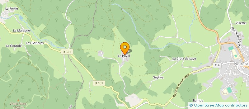 localisation de l'entreprise GRPT EMPLOYEUR JEAN DELAIRE  NOIRETABLE