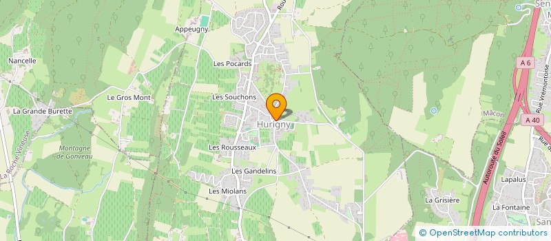 localisation de l'entreprise GRPT EMPLOYEUR TENNIS CLUB CLUNY HURIGNY à HURIGNY