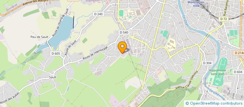 localisation de l'entreprise GRPT EMPLOYEURS COMITE APAJH DU CENTRE à PREMILHAT