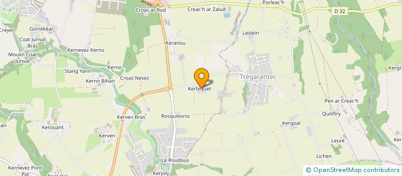 localisation de l'entreprise GRPT EMPLOYEURS DE KERBIQUET  PLOUIDER