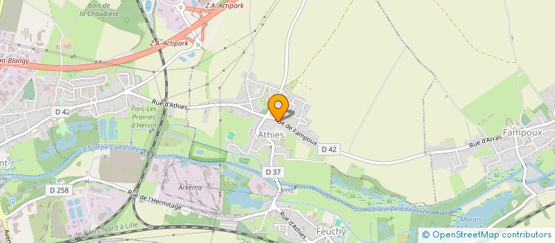 localisation de l'entreprise GRPT EMPLOYEURS DE LA BERGERIE  FEUCHY