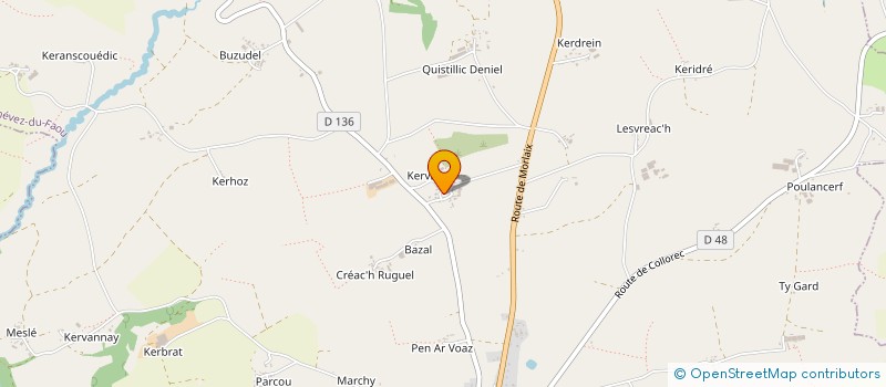 localisation de l'entreprise GRPT EMPLOYEURS DE STERGOANEZ  PLONEVEZ-DU-FAOU