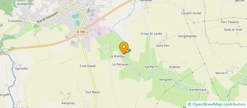 localisation de l'entreprise GRPT EMPLOYEURS DE TOUL GOULIC  LANRIVAIN