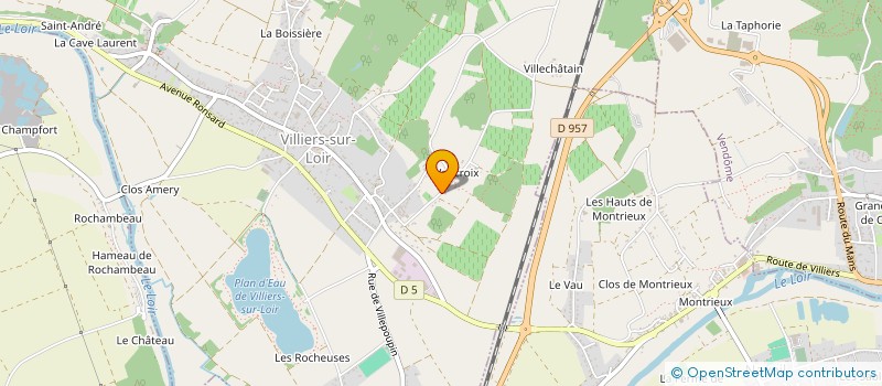 localisation de l'entreprise GRPT EMPLOYEURS DU CLOS DE VAUCROIX  VILLIERS-SUR-LOIR