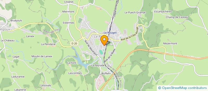 localisation de l'entreprise GRPT EMPLOYEURS DU VEINAZES à LE ROUGET-PERS