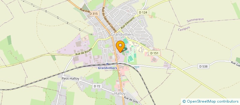 localisation de l'entreprise GRPT EMPLOYEURS GENO  GRANDVILLIERS