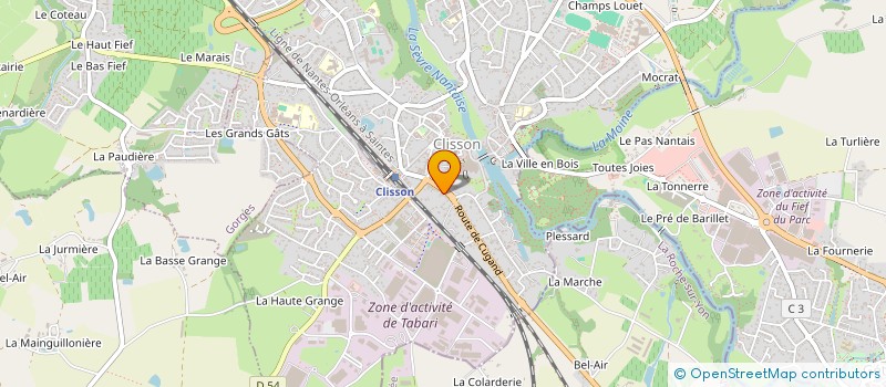 localisation de l'entreprise GRPT EMPLOYEURS LA SEVRE NANTAISE à CLISSON