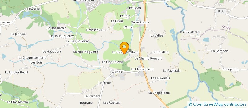 localisation de l'entreprise GRPT EMPLOYEURS LE TEMPS LIBRE  TALENSAC