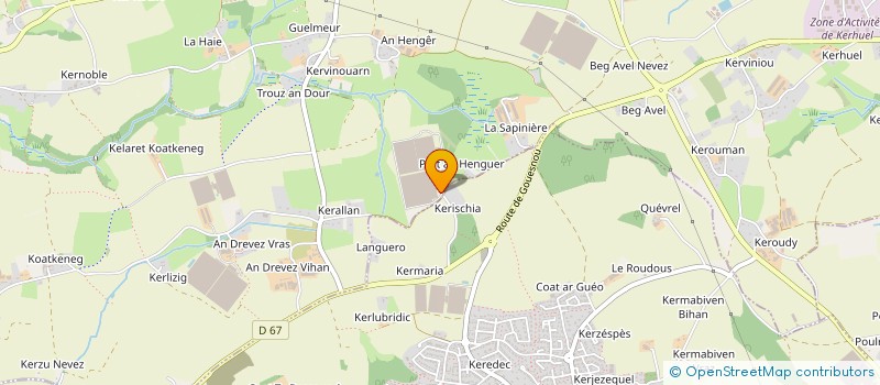 localisation de l'entreprise GRPT EMPLOYEURS LES BELLES PLANTES  MILIZAC-GUIPRONVEL