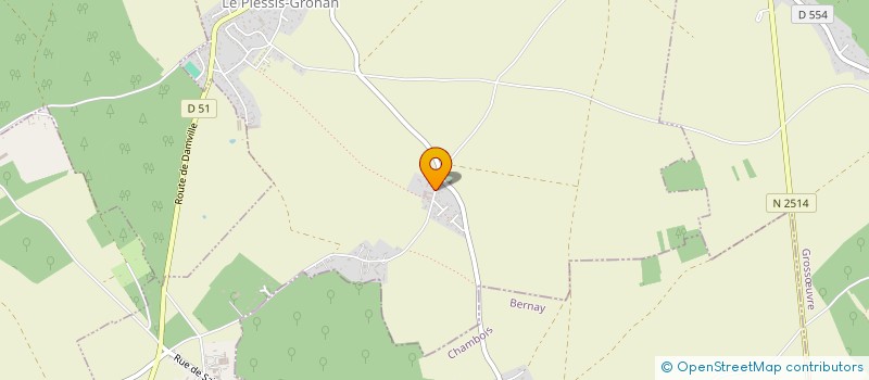 localisation de l'entreprise GRPT EMPLOYEURS LETHROSNE  LE PLESSIS-GROHAN