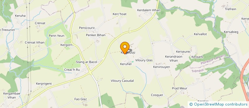 localisation de l'entreprise GRPT EMPLOYEURS OUEST CORNOUAILLE  PLONEOUR-LANVERN