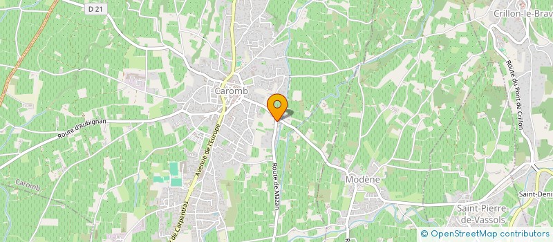 localisation de l'entreprise GRPT EMPLOYEURS PEPINIERISTES CARAMBOIS  CAROMB