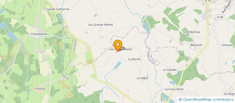 localisation de l'entreprise GRPT EMPLOYEURS QUATRE FERMES à LES CARS