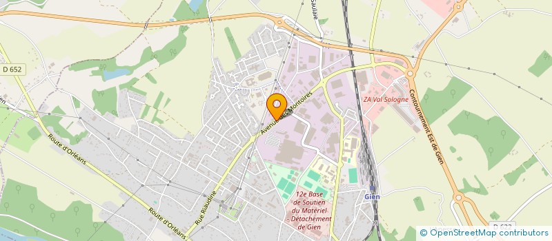 localisation de l'entreprise GRPT EMPLOYEURS SERVICE REMPLACEMENT  GIEN