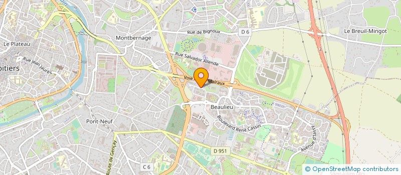 localisation de l'entreprise GRPT ENTREPR INSERT & QUALIFICAT TP VIEN à POITIERS