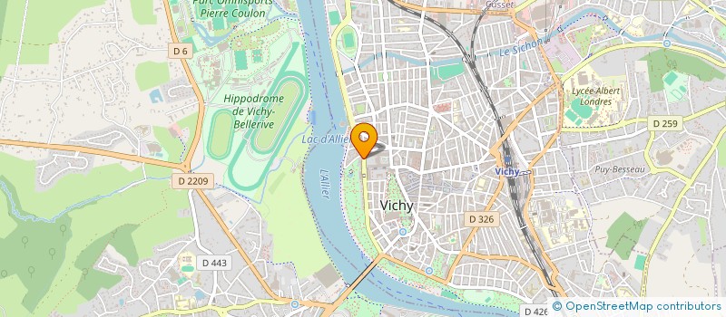 localisation de l'entreprise GRPT ETUDES TRAITEMENT DE LA MIGRAINE à VICHY