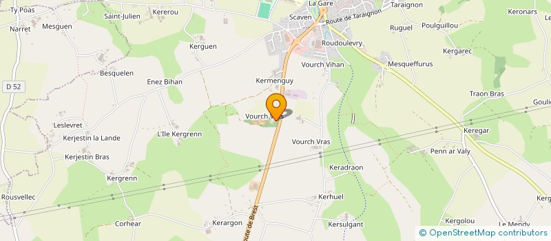 localisation de l'entreprise GRPT FONCIER RURAL DU PAYS DES ABERS  PLABENNEC