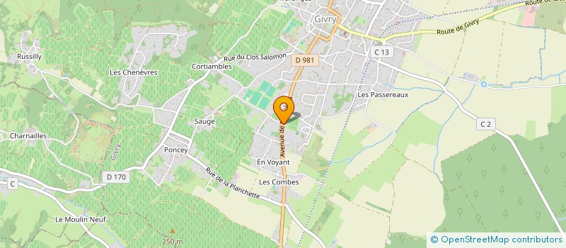localisation de l'entreprise GRPT FONCIER VITICOLE LE PIED DU CLOU3 à GIVRY