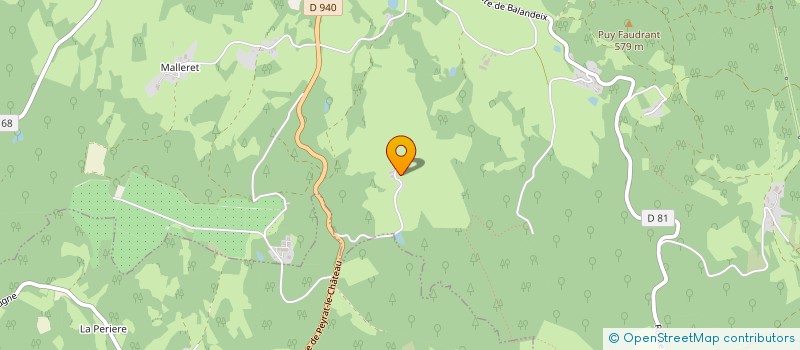 localisation de l'entreprise GRPT FORES PUY LONGECHAUD à PEYRAT-LE-CHATEAU