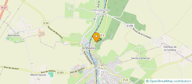 localisation de l'entreprise GRPT FORESTIER BOIS DES CRIQUETS à HEUGLEVILLE-SUR-SCIE