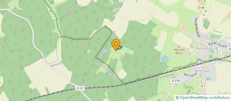 localisation de l'entreprise GRPT FORESTIER DE LA BARONNE  AVRICOURT