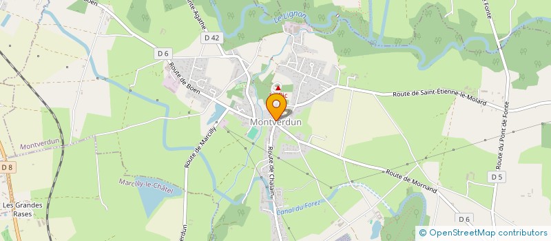 localisation de l'entreprise GRPT FORESTIER DE MARCOUX  MARCOUX