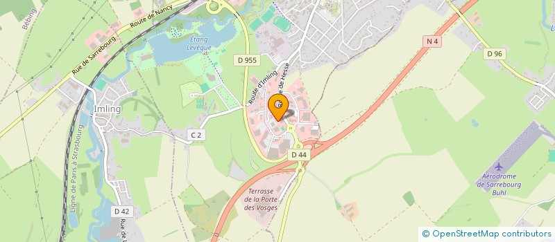 localisation de l'entreprise GRPT FORESTIER DOMAINE ST AUGUSTIN  SARREBOURG