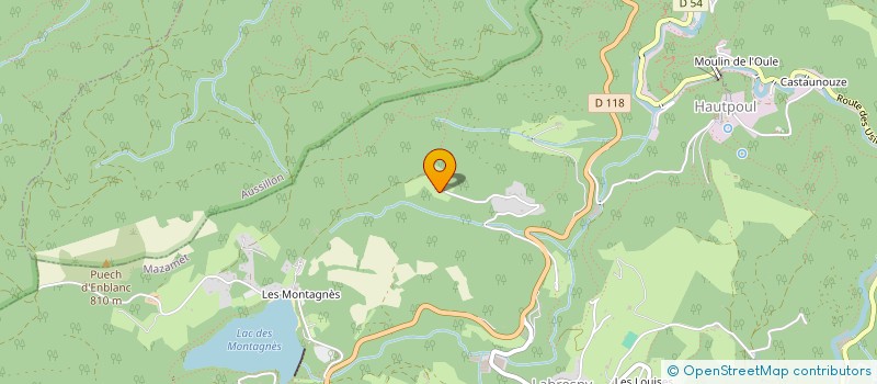 localisation de l'entreprise GRPT FORESTIER DU BERNARDEL  MAZAMET