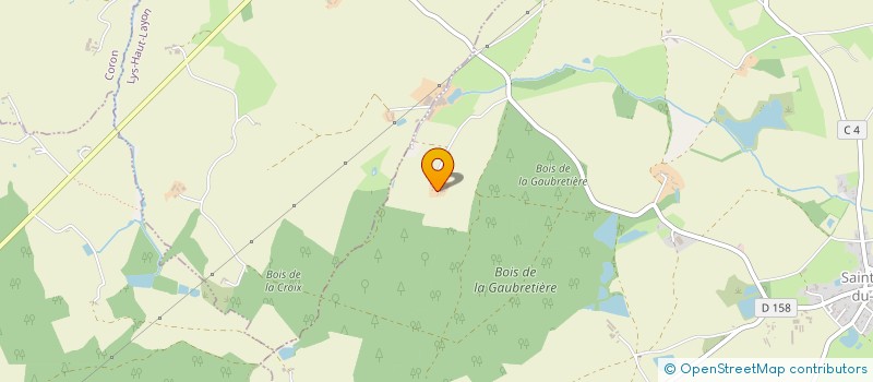 localisation de l'entreprise GRPT FORESTIER DU BOIS DE LA GAUBRETIERE à SAINT-PAUL-DU-BOIS