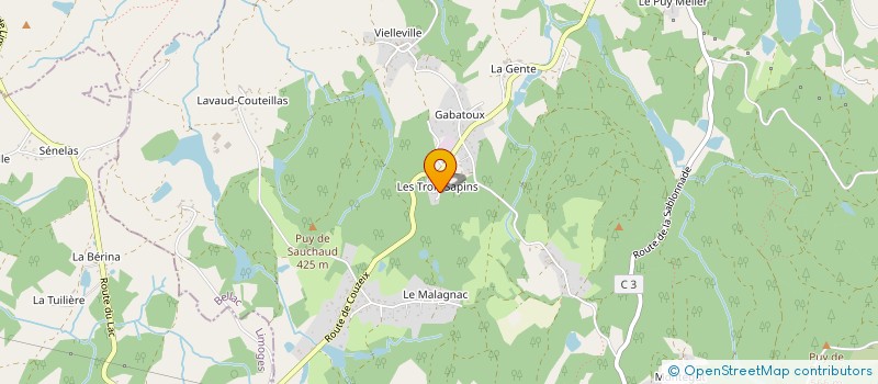localisation de l'entreprise GRPT FORESTIER DU PUYMENIER à COMPREIGNAC